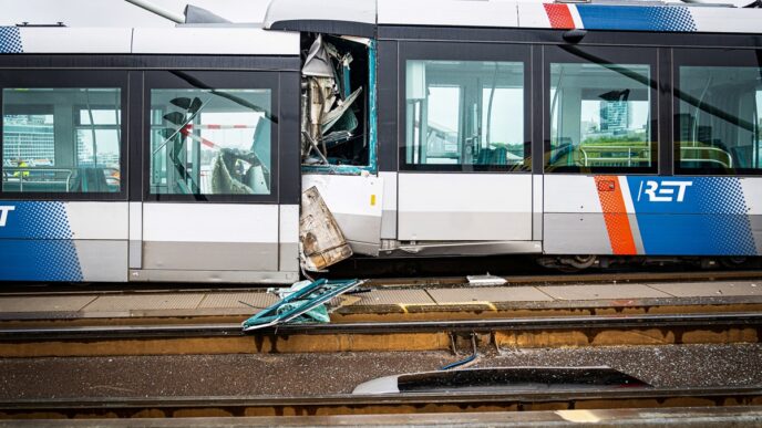 Trams Collide on Rotterdam Bridge, 15 Injured