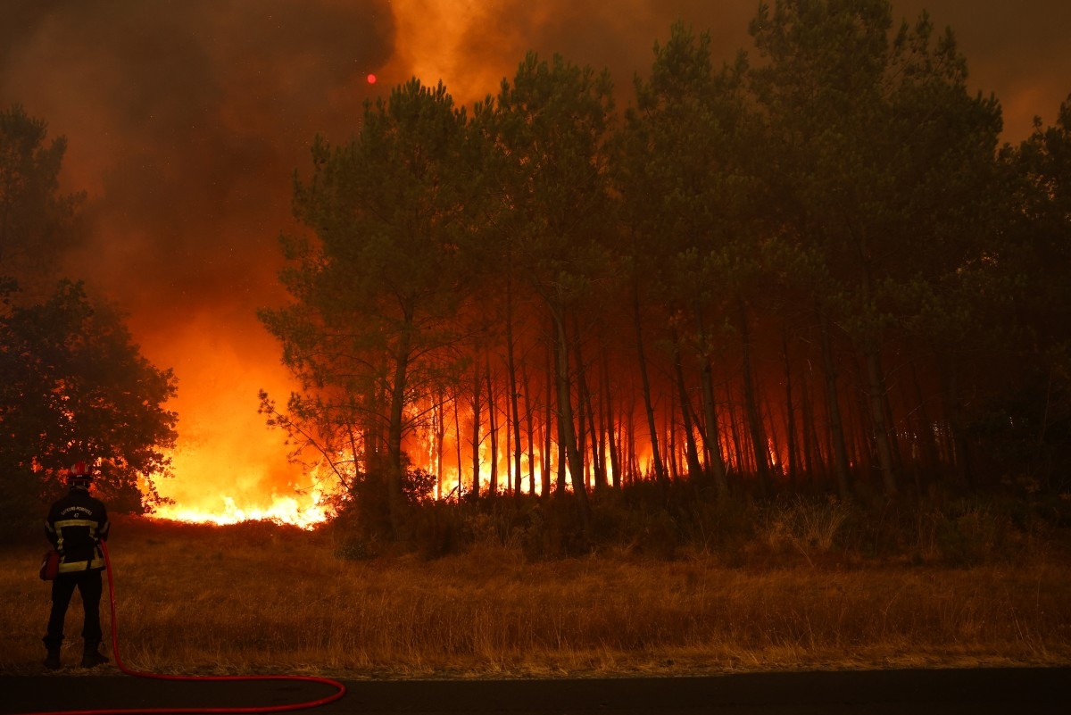 Wildfire Forces Mass Evacuations in France 