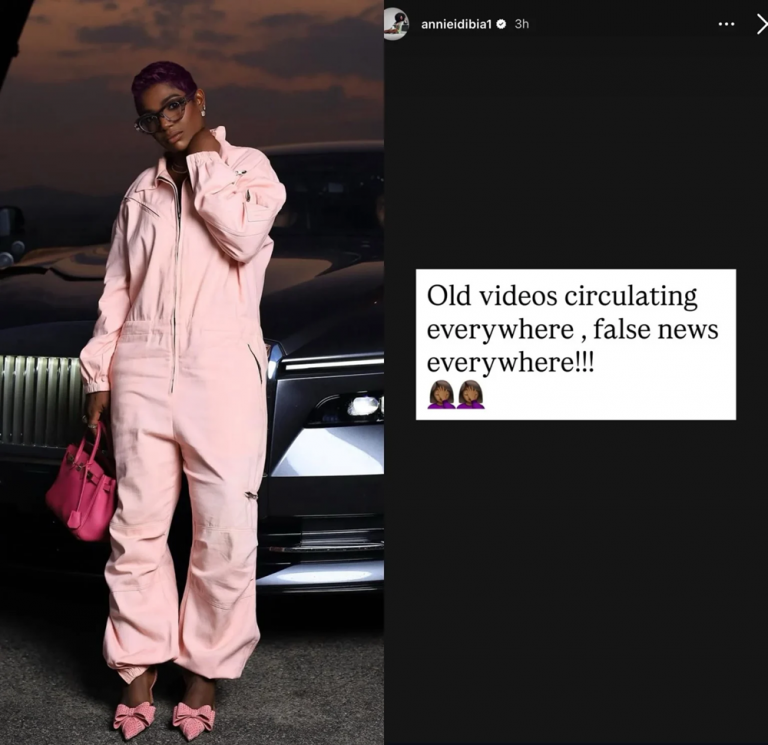 Annie Idibia Debunks Rumours of Reunion with 2Face