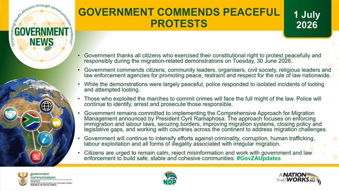 South Africa Hails 'Peaceful' Anti-migrant Protests