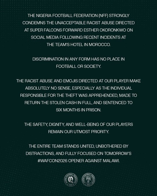 AFC Toronto, NFF Defend Okoronkwo Against Racism (News Central TV)