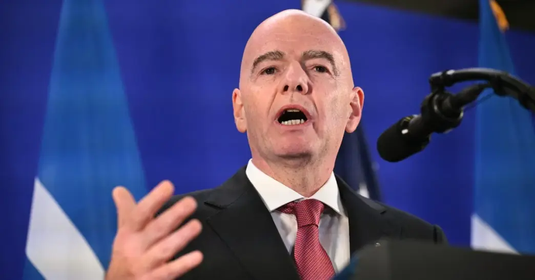 Infantino defends the proposed FIFA venture. (News Central TV)