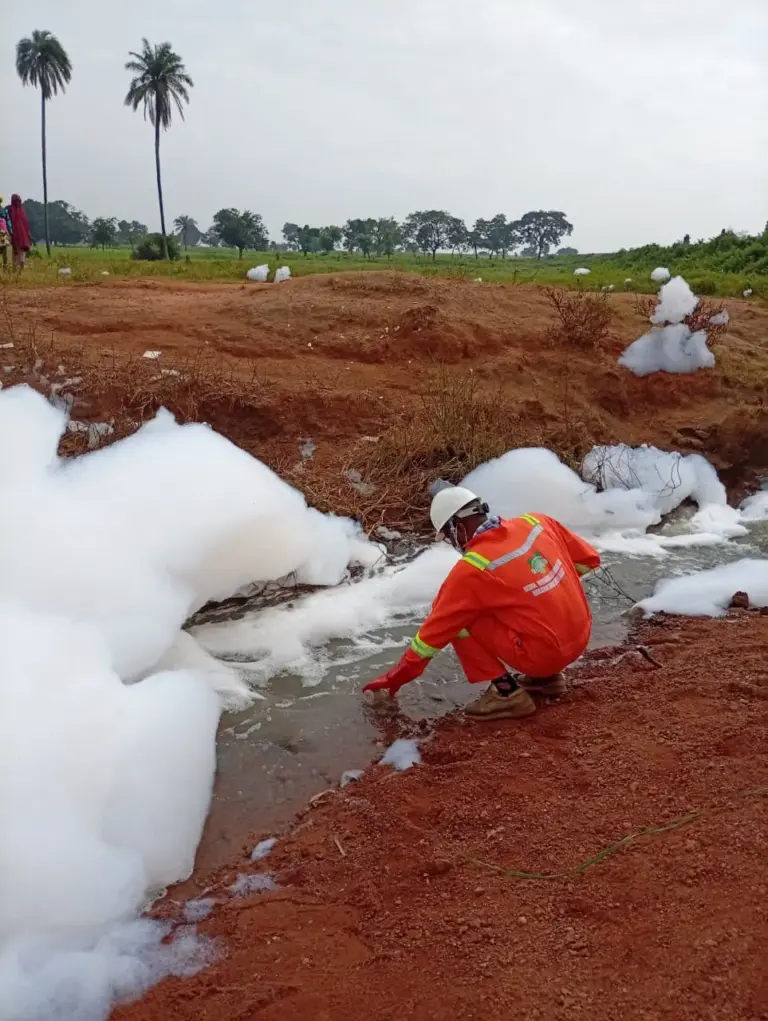 NESREA Probes Suspected Chemical Spill on Highway