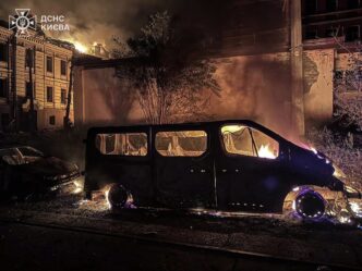 Russian Strikes Kill Four in Kyiv