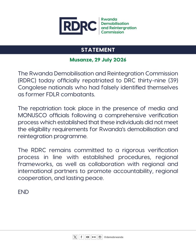 Rwanda Repatriates Congolese Nationals Falsely Claiming FDLR Ties (News Central TV)