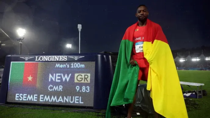 Eseme storms to Commonwealth 100m gold (News Central TV)