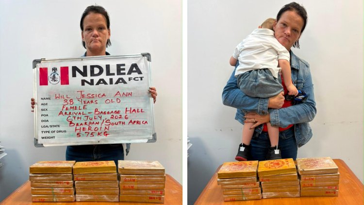 NDLEA Arrests South African Woman With Heroin