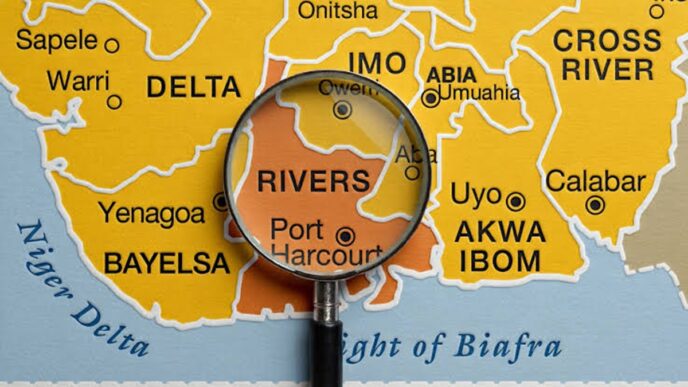 Rivers Map.
