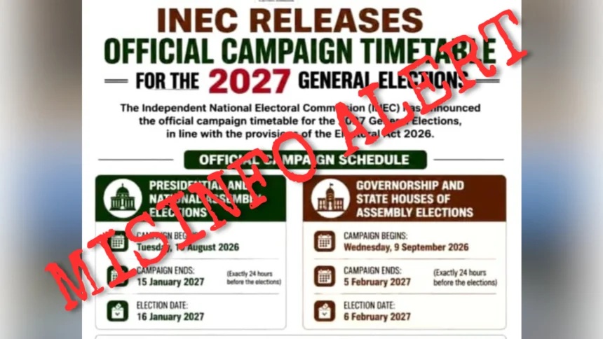 INEC Dismisses Reports of Revised 2027 Campaign Timetable