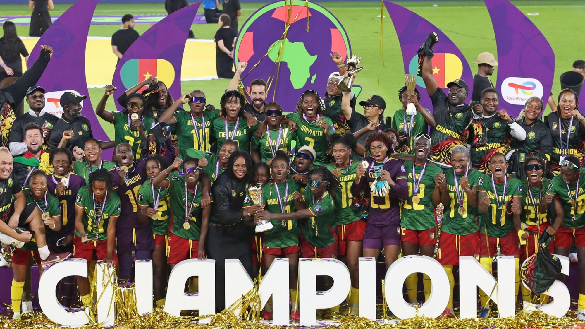 Cameroon celebrates first WAFCON trophy (News Central TV)
