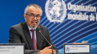 World Health Organization (WHO) Director-General Tedros Adhanom Ghebreyesus