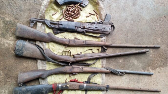 Militants Surrender Arms to Troops (News Central TV)