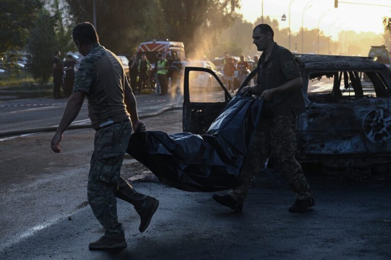 Russian Strikes Kill Nine In Kyiv