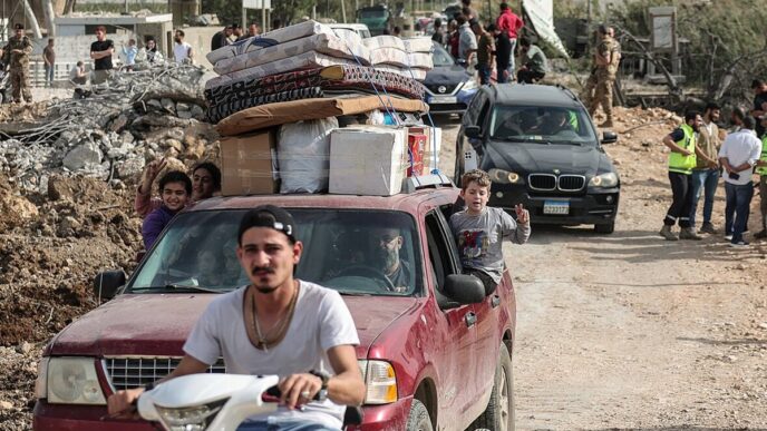 800,000 Displaced Lebanese Returned Home After War - UN 