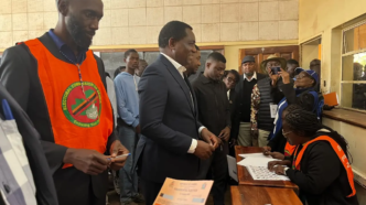 Hichilema Casts Vote In Zambia Poll (News Central TV)