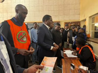 Hichilema Casts Vote In Zambia Poll (News Central TV)