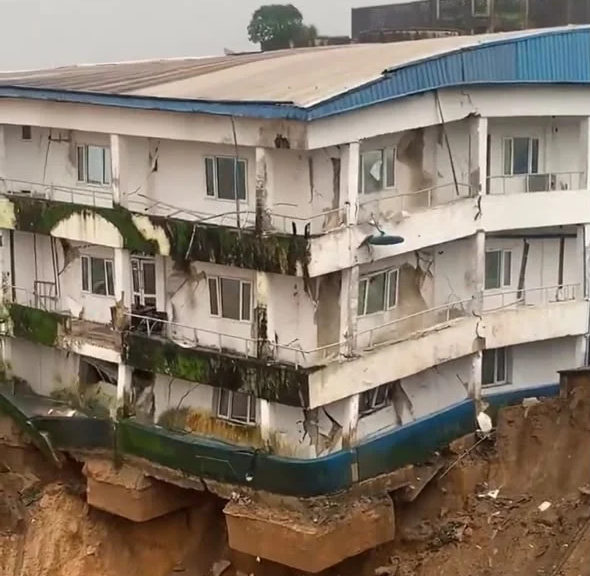 Hospital Collapses After Landslide in Calabar