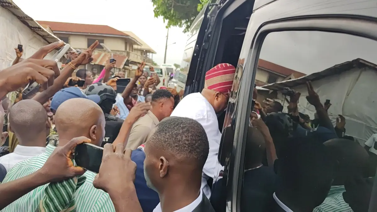 #Osun Decides: Adeleke Arrives Polling Unit to Cast Vote