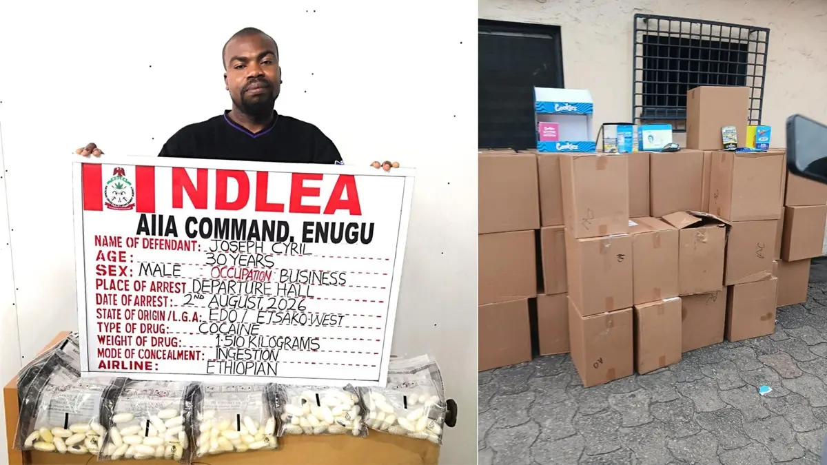 Italy-Based Businessman Excretes 98 Cocaine Wraps (News Central TV)