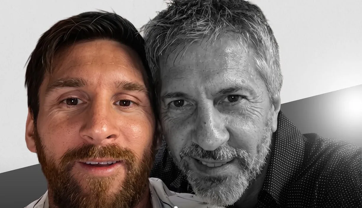 Messi and his father, Jorge