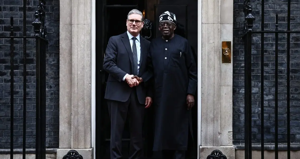 President Tinubu and Keir Starmer(News central TV)