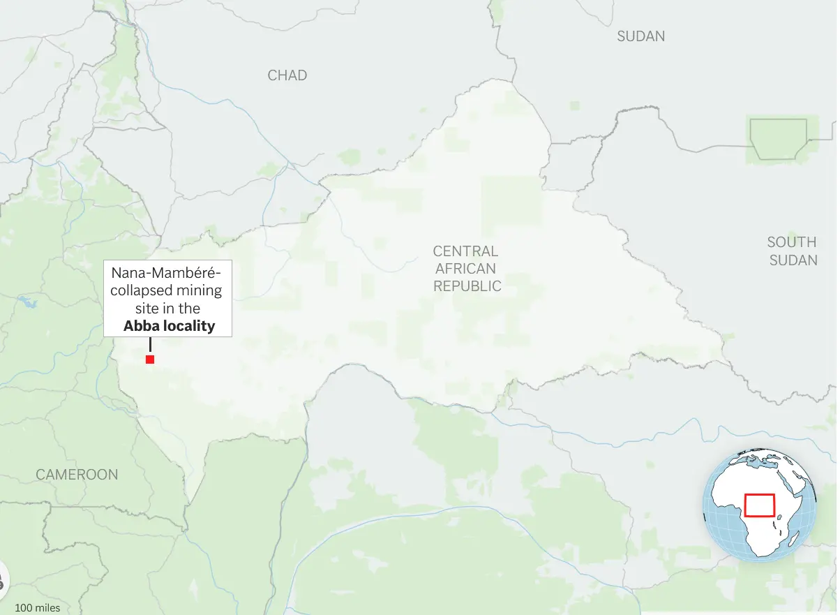 Gold Mine Collapse Leaves 30 Dead in Central Africa Republic