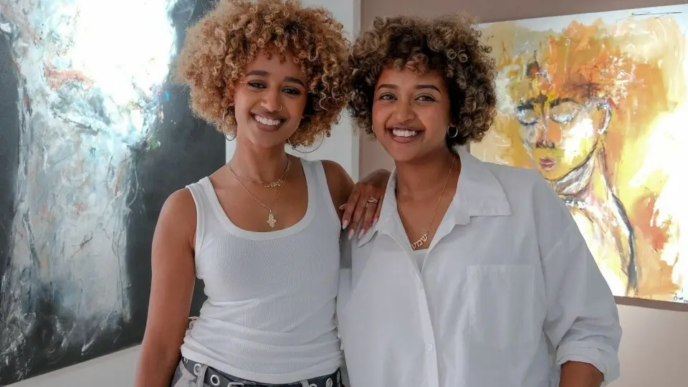 Studio 11 co-founder, Nafkot Gebeyehu and co-founder, Zion Yaynu