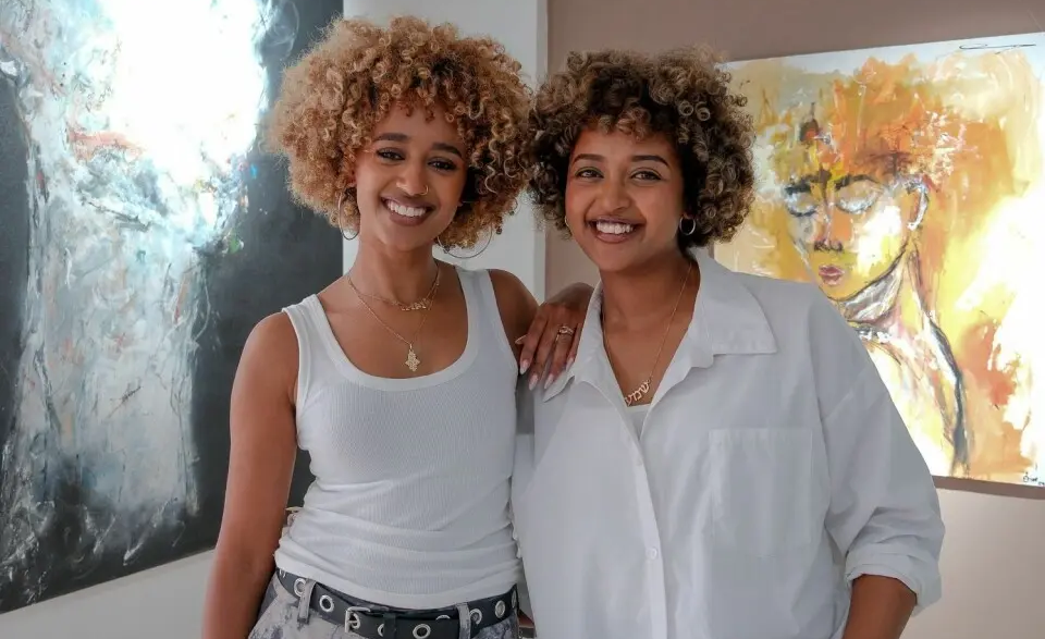 Studio 11 co-founder, Nafkot Gebeyehu and co-founder, Zion Yaynu