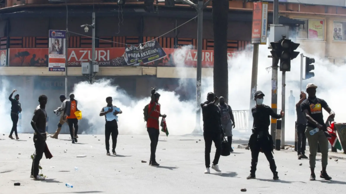 Clashes break out ahead of the Kenya rally (News Central TV)