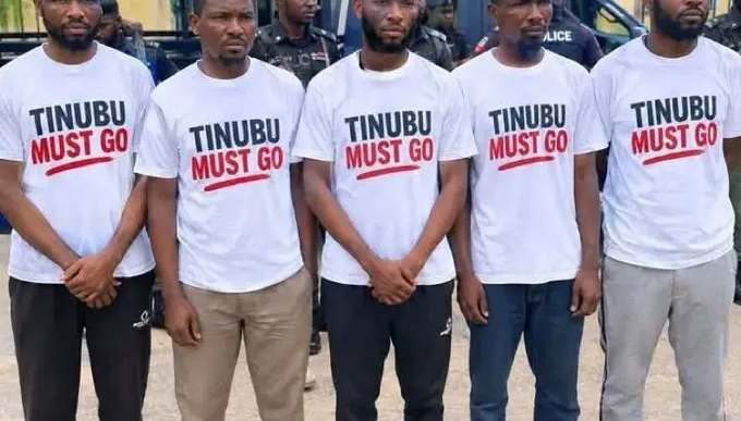 Five Men Face Court Over ‘Tinubu Must Go’ T-Shirts (News Central TV)