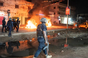 Gambian police tear-gas blackout protests (News Central TV)
