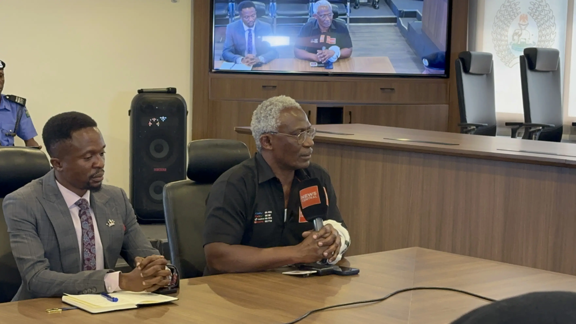 IGP Presents Plaque To Kayode Akintemi(News Central TV)