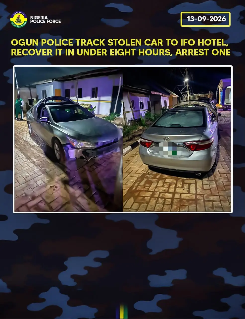Ogun Police Recover Stolen Car (NewsCentral TV)