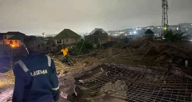 One Dead, Two Rescued in Lagos Building Collapse (News Central TV)