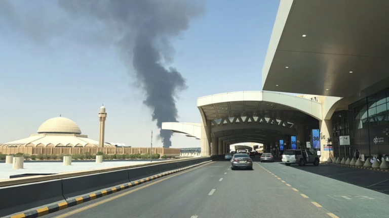 Flames, Smoke Reported Near Riyadh Airport