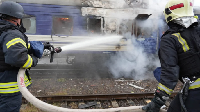 Russian Drone Hits Train Near Ukraine-Poland Border (NewsCentral TV)