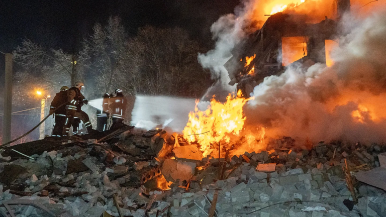 Russian Strikes Kill Nine Across Ukraine
