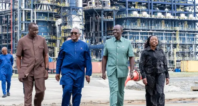Ruto Praises Dangote Refinery After Lagos Tour
