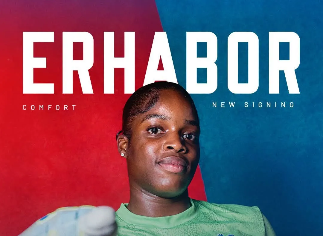 Super Falcons goalkeeper Comfort Erhabor (NC)