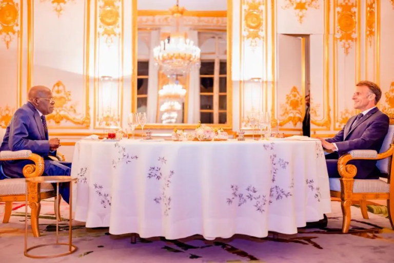 Macron Hosts Tinubu at Private Élysée Dinner