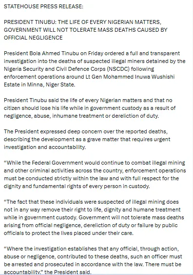 Tinubu to NSCDC