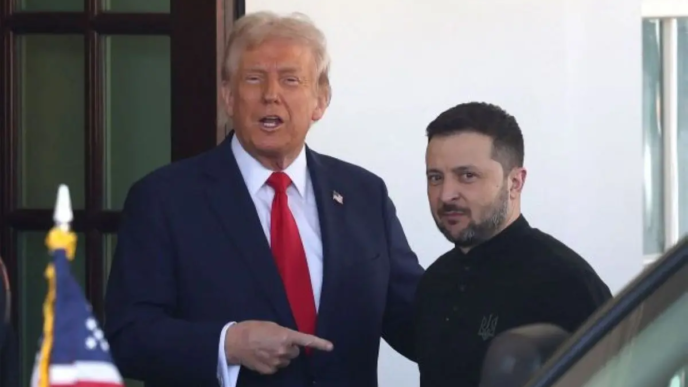 Trump and Zelensky