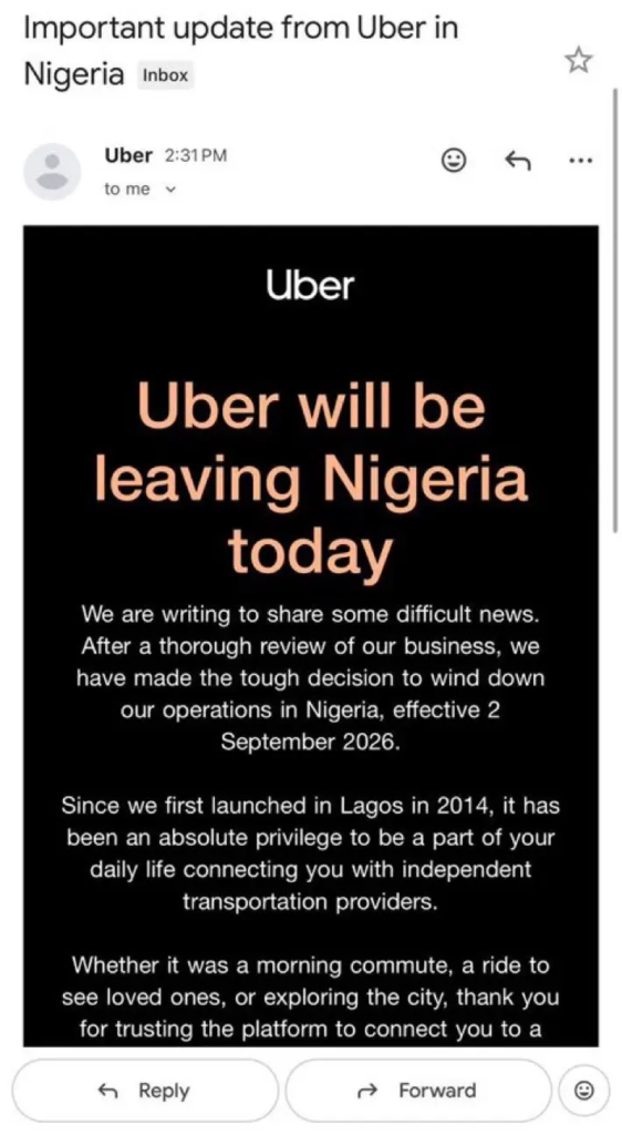 Uber Exit: ADC Calls Nigeria ‘Business Graveyard’ (News Central TV)