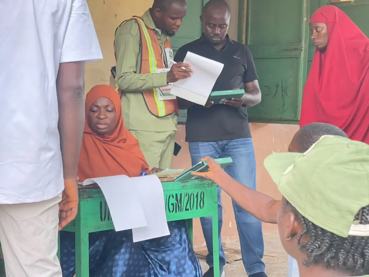 In Pictures: Voting Ends, Collation Begins in Gombe. Credit: News Central TV.
