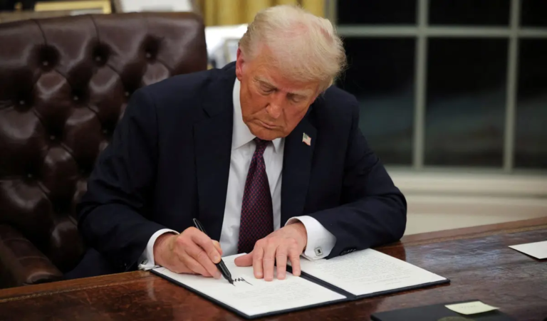Trump Signs Order Easing Diesel Tax 