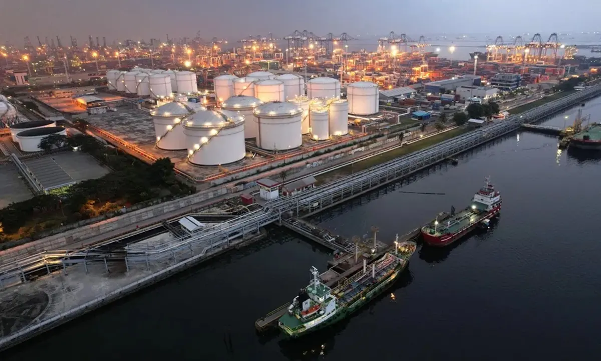 A Pertamina fuel storage facility at Tanjung Priok port in Jakarta. Indonesia has been a pillar of South-east Asia’s gas trade, supplying Singapore through pipelines and shipping LNG cargoes to buyers across Asia and beyond for decades.