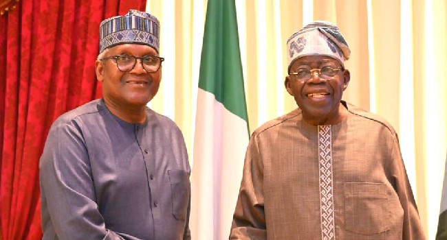 Dangote and Tinubu