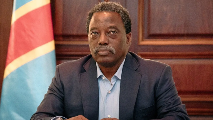 Former Democratic Republic of Congo president Joseph Kabila holds a press conference during the signing of the founding document of the Front for the Refoundation of the Nation (FRN), a political-military movement with the Rwanda-backed M23 armed group of which he is named president, at his residence in Goma, the major city in eastern Congo that M23 has controlled since January 2025, on October 12, 2026.