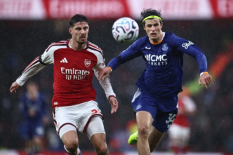 Arsenal Beat Everton 2-0 to Draw Level With Man City (News Central TV)