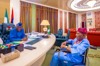 Baba Fasoranti and Tinubu(News Central TV)